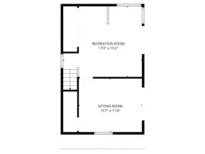Lower level rooms. Can enter from the first floor stairs or the outside sliders