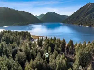 Lake Cushman in the Olympic Mountains