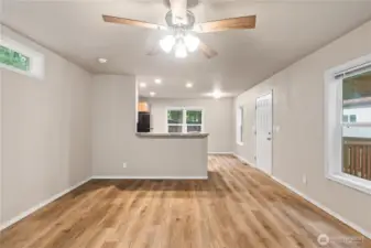 Open living space with comfortable layout