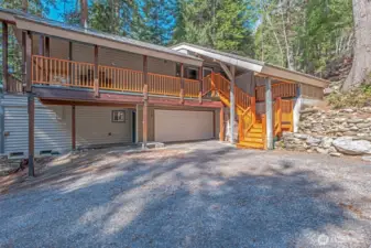 Exterior Garage and stairwell