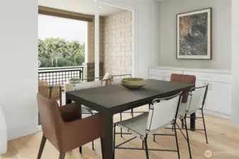 dining room: For marketing purposes only. Colors and features may vary.