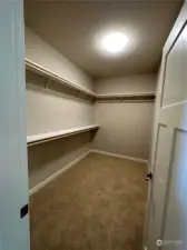Primary closet....room for lots of items!