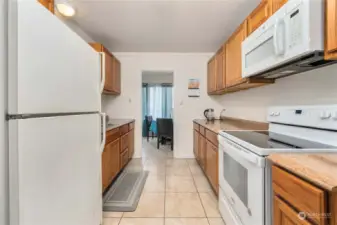 Kitchen with dining area right next to it!