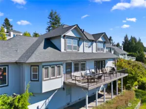 So much outdoor space for entertaining and enjoying the wonderful sea breezes. *Please note the access to the unbelievably large, stand-up crawl space. A great place to store bikes, kayaks, etc.