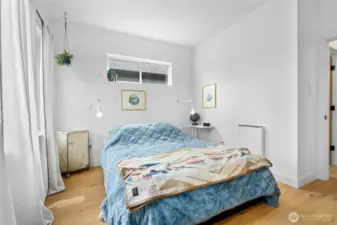 Perfectly sized primary bedroom for comfort and livability.