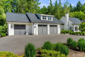 Immaculate three-car garage