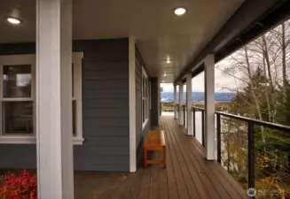 Walk around covered porch.