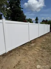 Fence at backyard