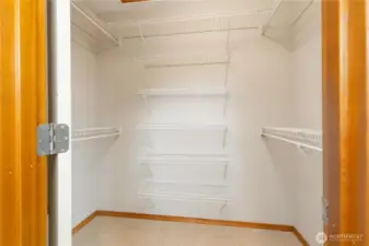 Walk in closet in primary
