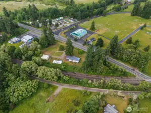 20946 & 20940 Old Hwy 99 Aerial Commercial
