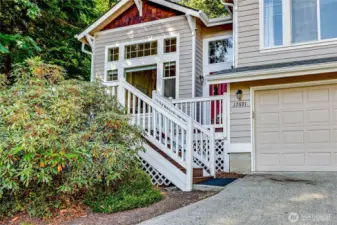 front of the house with front deck