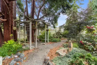 Another pathway on the SE corner of the property.