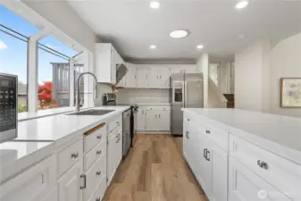 Kitchen with ample cabinetry and counter space