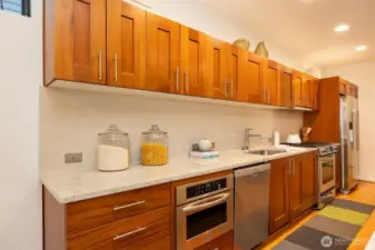 Tons of kitchen cabinets.