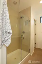 Primary walk in shower.