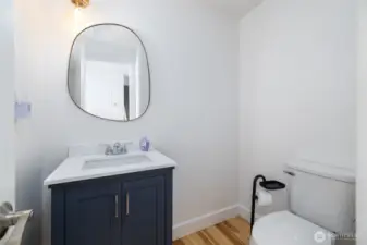 guest bathroom downstairs