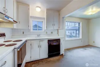 Kitchen and dining area.