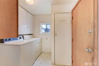 Laundry room.