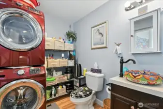 Powder Bath with Utility Room