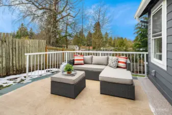 Patio off the main level living area