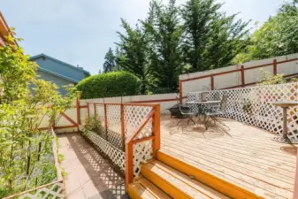 large deck area