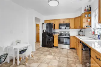 Kitchen with eating space