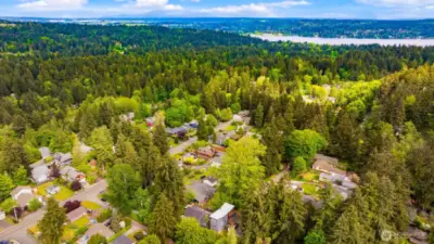 Fantastic location 1.5 miles to the Lake Forest Park Civic Club.
