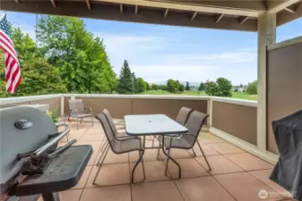 Deck with BBQs