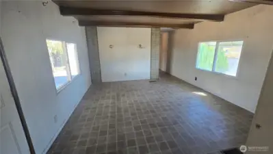 Living area off entry
