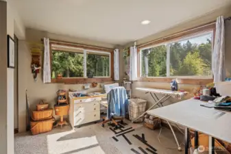 2nd bedroom being used as sewing room