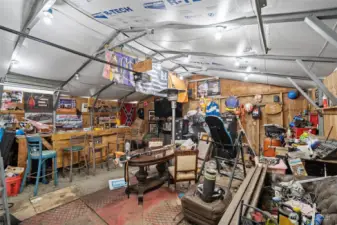 Interior of garage