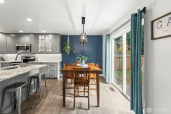 Lots of eating space