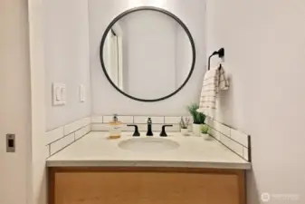 !/2 bath on main floor