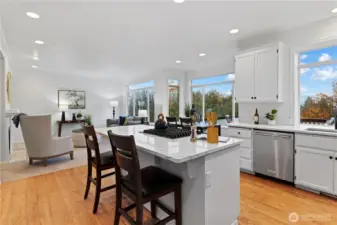 Come on into the kitchen - look how light & bright!