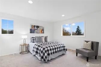 2nd bedroom is to the left of the primary