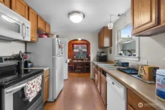 Kitchen with ample storage