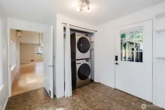 laundry room & back door