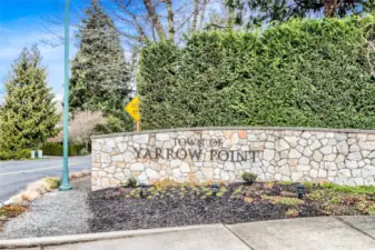 Yarrow Point Entrance