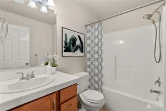 Upstairs Full Bathroom  (Digitally Staged)