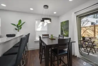 Dining Room with Patio View