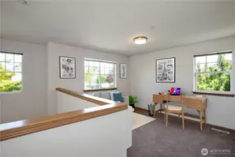 versatile loft area - office or bedroom!