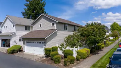 two car garage and open street parking