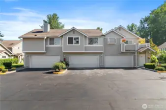 center door, 2 car garage