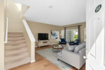 virtually staged entry