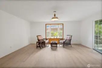 Large Family Room With All New Flooring