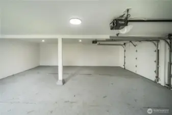 Spacious 2 car garage
