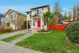 This home sits on a corner lot.