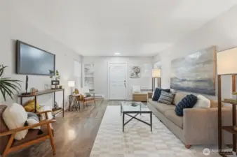 Main living area is spacious.