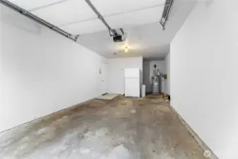 Oversized One Car Garage With Storage