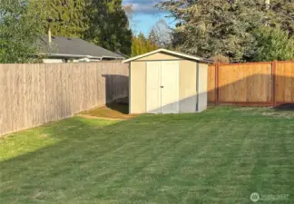 2nd storage shed in the backyard.